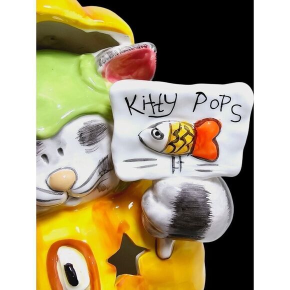 BLUE SKY Goldminc HALLOWEEN CAT KITTY POPS PUMPKIN TEALIGHT Luminary - Picture 7 of 12